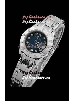 Rolex Datejust Ladies Swiss Replica Ladies Watch in Dark Blue Dial