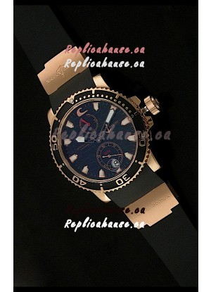 Ulysse Nardin No.270 Swiss Watch in Black Wave Dial