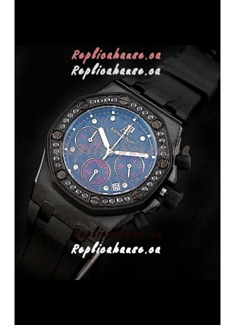 Audemars Piguet Royal Oak Offshore Lady Alinghi Swiss Watch in Blue Dial