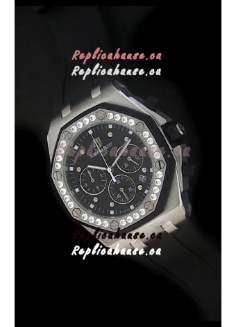 Audemars Piguet Royal Oak Offshore Lady Alinghi Swiss Watch in Black Dial