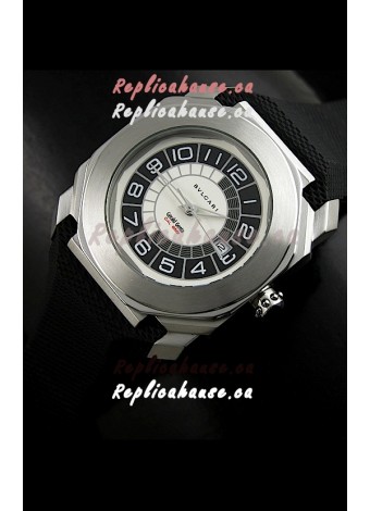 Bvlgari Gerald Genta Swiss Replica Watch in Black&White Dial