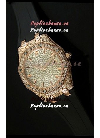 Audemars Piguet Royal Oak LADY Replica Watch in Diamonds Dial Edition