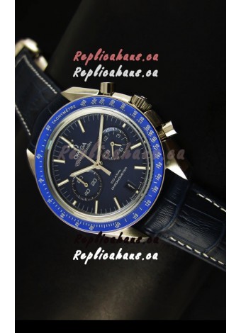 Omega Speedmaster Moon Watch Co-Axial Japanese Replica Watch Dark Blue Dial
