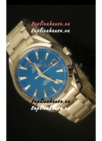 Omega Seamaster Aqua Terra Co-Axial Swiss Watch Blue Dial