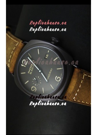 Panerai Radiomir PAM505 Black Seal 3 Days Edition with DLC Coated Case Swiss Watch 
