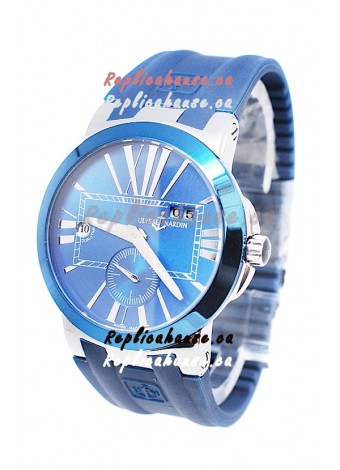 Ulysse Nardin Executive Dual Time Japanese Replica Blue Watch