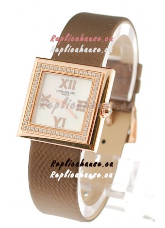 Patek Philippe Ladies Swiss Watch in White Dial