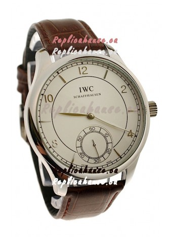 IWC Portugese Automatic Steel Watch in Brown Strap