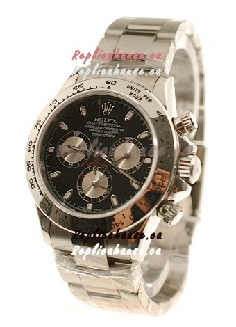 Rolex Replica Daytona Cosmograph Swiss Watch in Black Dial - 2011 Edition