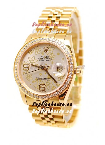 Rolex Datejust Floral Motif 2011 Edition Japanese Replica Watch