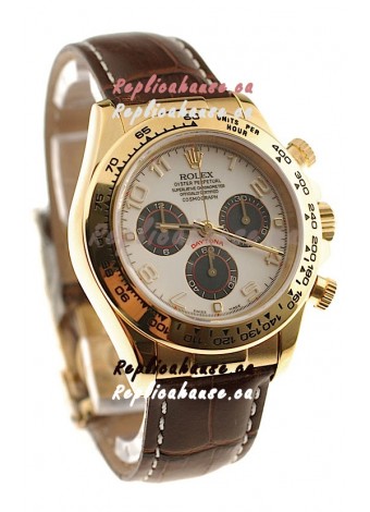 Rolex Daytona Cosmograph Swiss Replica Gold Plated Watch