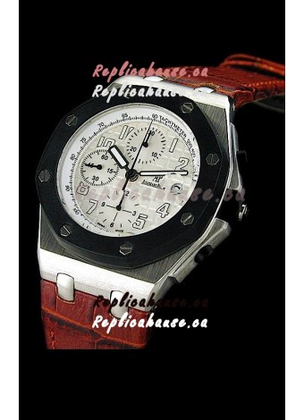 Audemars Piguet Royal Oak Watch in Rubber Bezel - Secs hand 9 O Clock