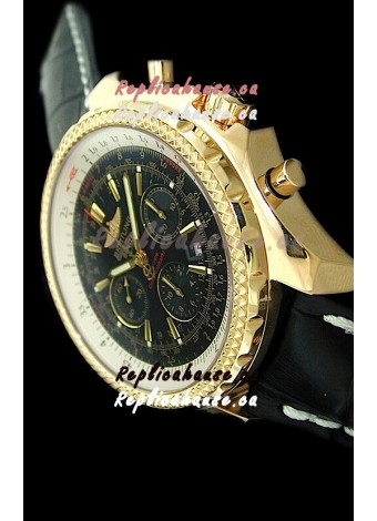 Breitling Bentley Swiss Replica Watch in Black Dial