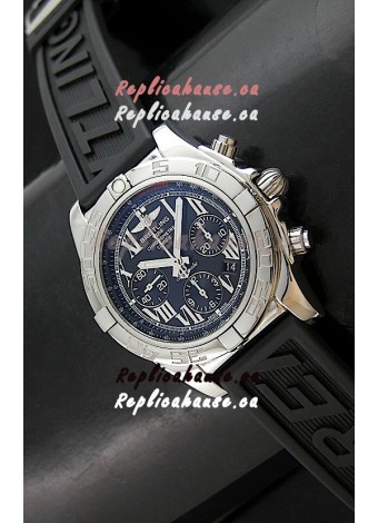 Breitling Chronomat Swiss Replica Watch in Rubber Strap