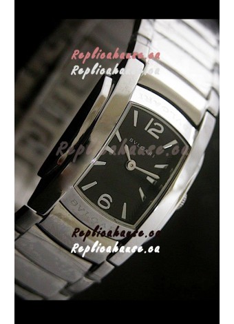 Bvlgari Assioma Japanese Replica Quartz Watch in Black Dial
