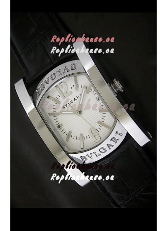 Bvlgari Assioma Japanese Replica Quartz Watch in White Dial