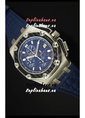 Audemars Piguet Royal Oak Offshore Juan Pablo Montoya Swiss Watch 3120 Movement Blue Dial - 1:1 Mirror