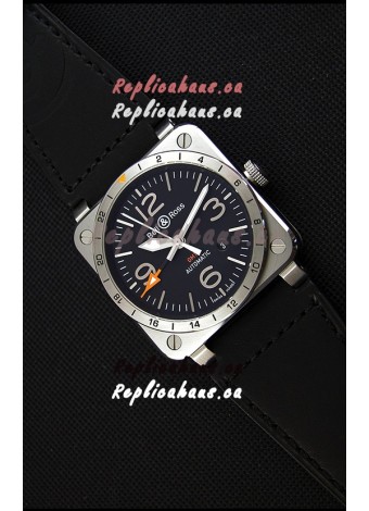Bell & Ross BR03-93 GMT Steel Swiss Replica Watch 1:1 Edition 42MM
