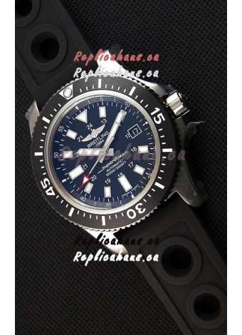 Breitling SuperOcean 44 Special Steel Swiss Replica Watch with Rubber Strap