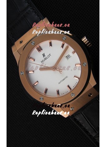 Hublot Classic Fusion King Gold Opalin Swiss Replica Watch - 1:1 Mirror Replica