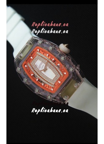 Richard Mille RM07-02 Sapphir Ladies Swiss Replica Watch in White Pearl Dial 