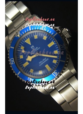 Tudor Oyster Prince Vintage 200M Blue Dial Squre Markers Swiss 1:1 Mirror Replica Watch 