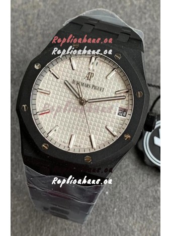 Audemars Piguet Royal Oak 15500 PVD Coated Swiss Replica Watch 3120 Swiss Movement - White Dial