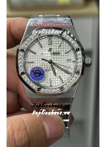 Audemars Piguet Royal Oak 37MM White Dial Watch in 3120 Movement - 1:1 Mirror Replica