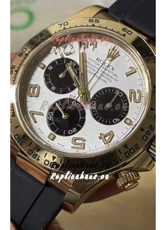 Rolex Cosmograph Daytona 116528 Yellow Gold Original Cal.4130 Movement - 904L Steel Watch