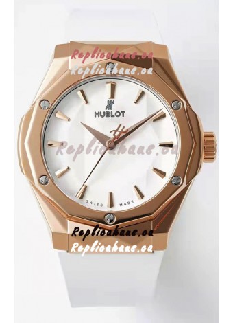 Hublot Classic Fusion Orlinski King Gold 40MM Edition White Dial Swiss Replica Watch