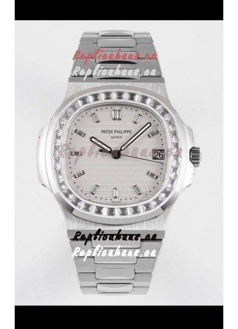 Patek Philippe Nautilus 5711/1A White Dial 1:1 Mirror Swiss Replica Watch in 904L Steel 