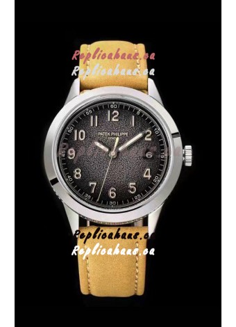 Patek Philippe Calatrava 5226G-001 904L Steel 1:1 Mirror Replica Watch Leather Strap