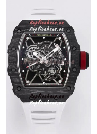 Richard Mille RM35-01 Rafael Nadal Carbon Fiber Casing with Genuine Tourbillon Super Clone Watch