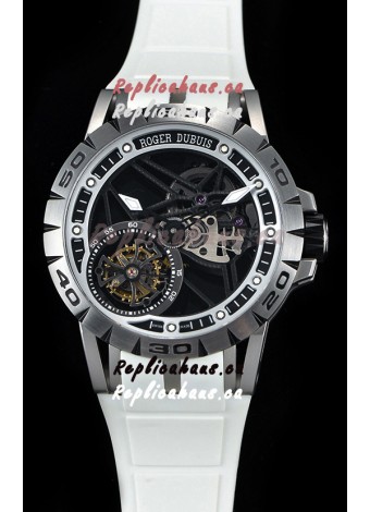 Roger Dubuis Excalibur Spider Flying Tourbillon Skeleton Titanium Casing 1:1 Mirror Swiss Watch