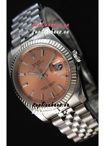 Rolex Datejust Japanese Replica Watch - Champange Dial in 36MM with Jubilee Strap