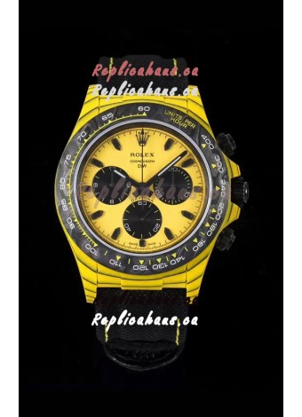 Rolex Cosmograph Daytona DiW BUMBLEBEE Edition Carbon Fiber Watch - Cal.4130 Movement 