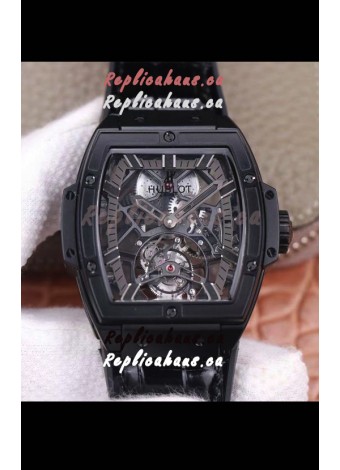 Hublot Masterpiece MP Edition Genuine Tourbillon Swiss Replica Watch in PVD Coating