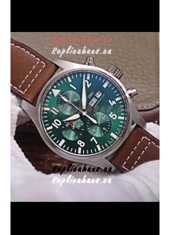 IWC Pilot Chronograph Edition Green Dial 1:1 Mirror Replica Watch