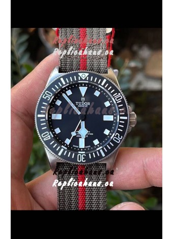 Tudor Pelagos FXD 904L Stainless Steel 1:1 Mirror Replica Watch in Nato Strap 