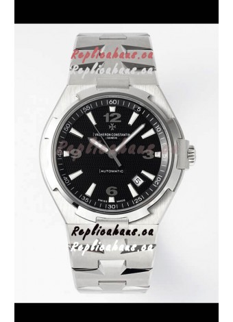 Vacheron Constantin Overseas 1:1 Mirror Swiss Replica Watch in Black Dial - Steel Strap
