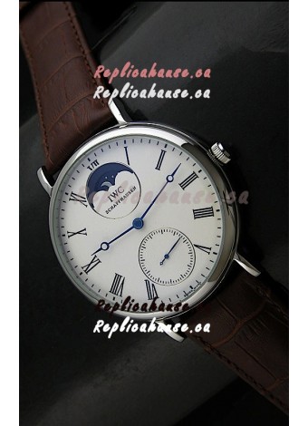 IWC Vintage Portifino MoonPhase Japanese Replica Watch in White