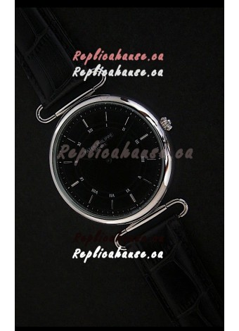Patek Philippe Calatrava Japanese Quaartz Watch in Black
