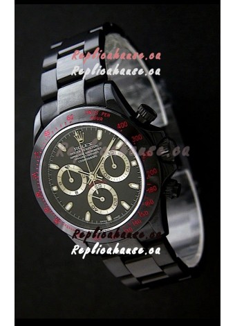 Rolex Daytona Cosmograph Swiss Replica Black PVD Watch 