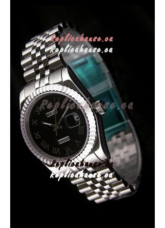 Rolex Datejust Japanese Replica Watch in Black Dial