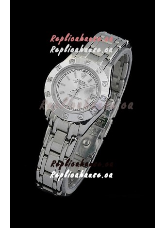 Rolex Datejust Ladies Swiss Replica Ladies Watch in Silver White Dial