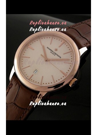 Vacheron Constantin Geneve Automatic Swiss Watch in Rose Gold