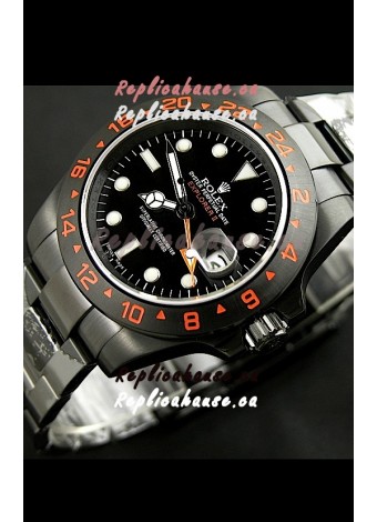 Rolex Explorer II Japanese Replica Automatic Black PVD Watch 