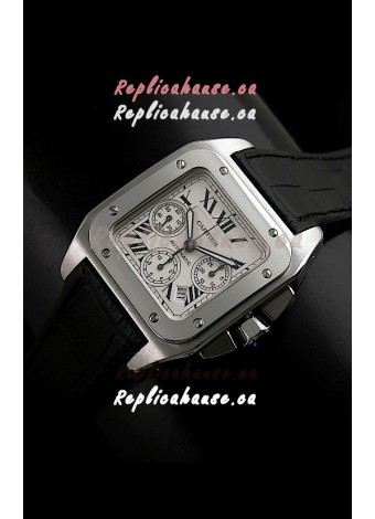 Cartier Santos 100 Chronograph - 1:1 Mirror Replica Watch