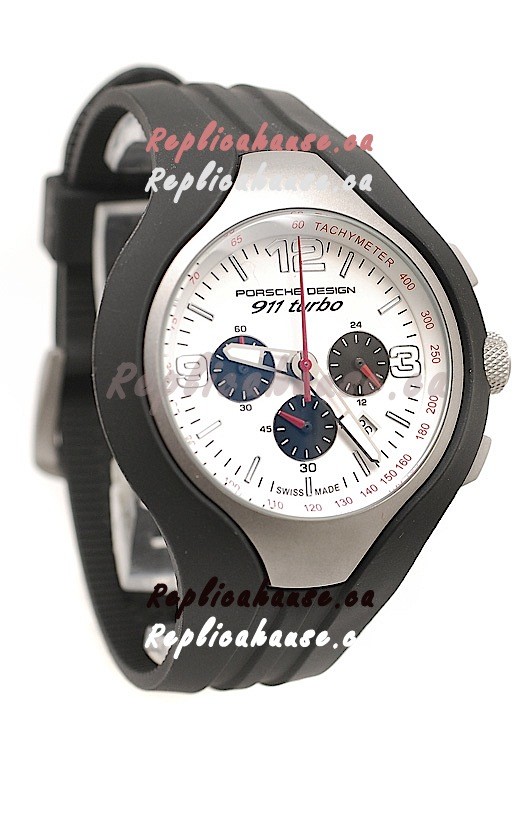 Porsche Design 911 Turbo Speed II Chronograph Japanese Watch in White Dial  Shipping From Canada for just 249 USD
