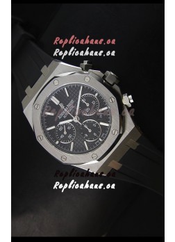 Audemars Piguet Royal Oak Chronograph Watch in Stainless Steel Case Black Dial